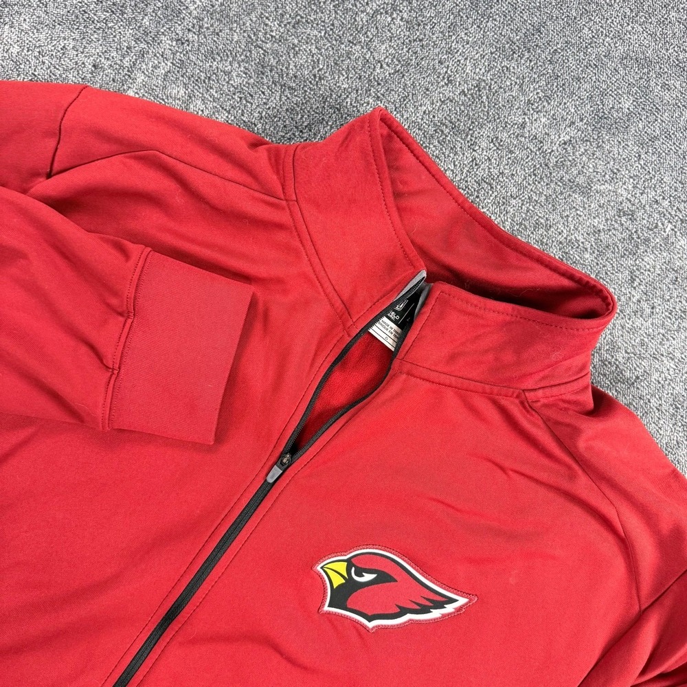 Nike NFL Arizona Cardinals Dri-FIT Full Zip Track Jacket Mens Large Red Onfield